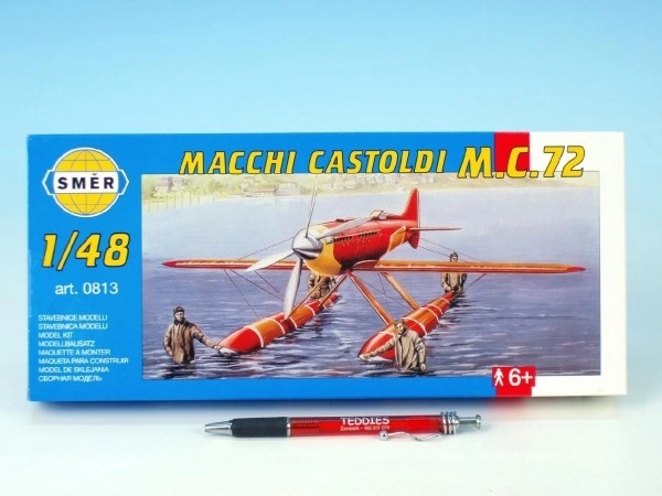 Model Macchi Castoldi M.C.72 1:48 17,5x19cm i kassen 31x13,5x3,5cm
