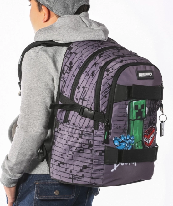 skole rygsæk Baagl Skate Minecraft TNT