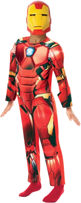Iron Man deluxe kostume til børn 3-4 år