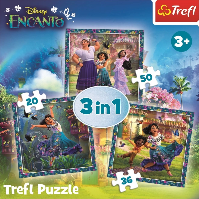 TREFL Puslespil Encanto: Figurer 3i1 (20,36,50 brikker)
