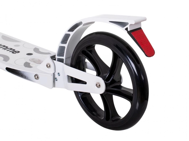 AILO foldbar byscooter 200mm hjul støddæmper foran bagpå GIMME – Hvid