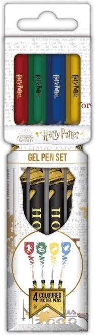Farvede gelpenne HARRY POTTER – sæt med 4 stk.