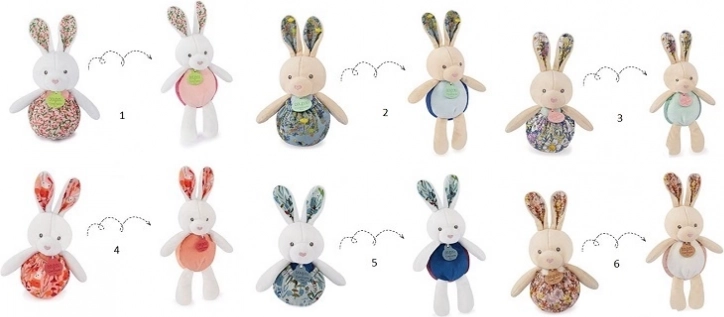 Plys kanin 2-i-1 Doudou