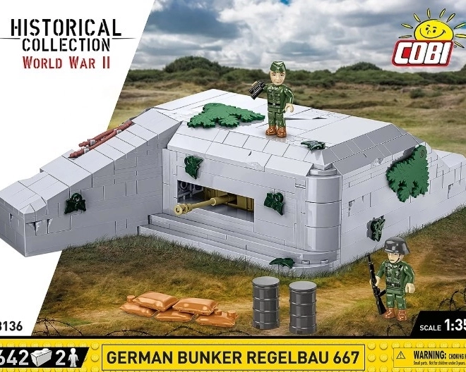Bunker Regelbau 667 fra COBI-klodser