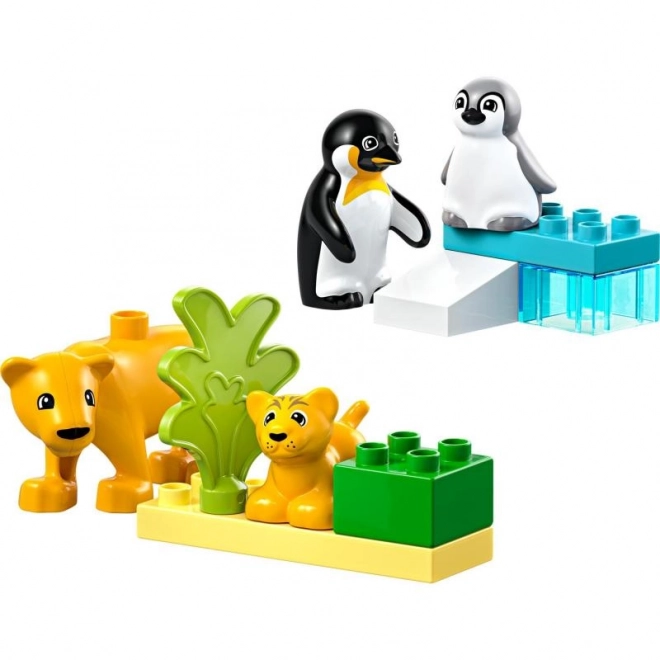 Lego Duplo Vilde dyrs familier: Pingviner og løver