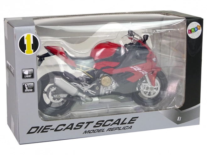 BMW S1000RR motorcykelmodel Røde lyde Lys