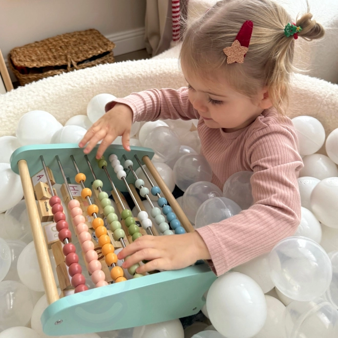 Træ uddannelsesmæssige kugleramme og alfabet Tooky Toy