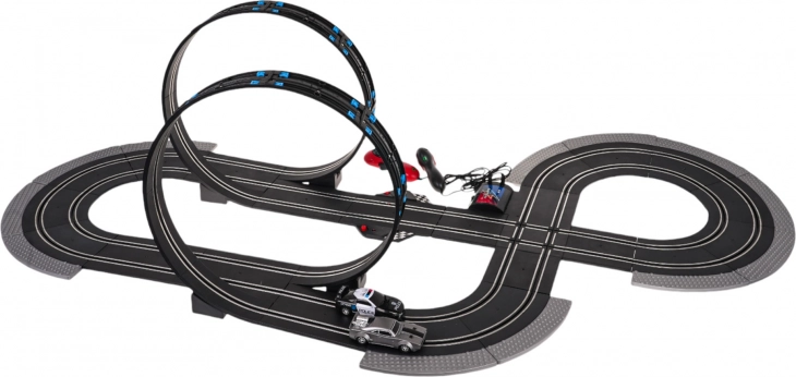Racerbane med biler + klodser