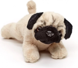 Plys hund liggende 19 cm