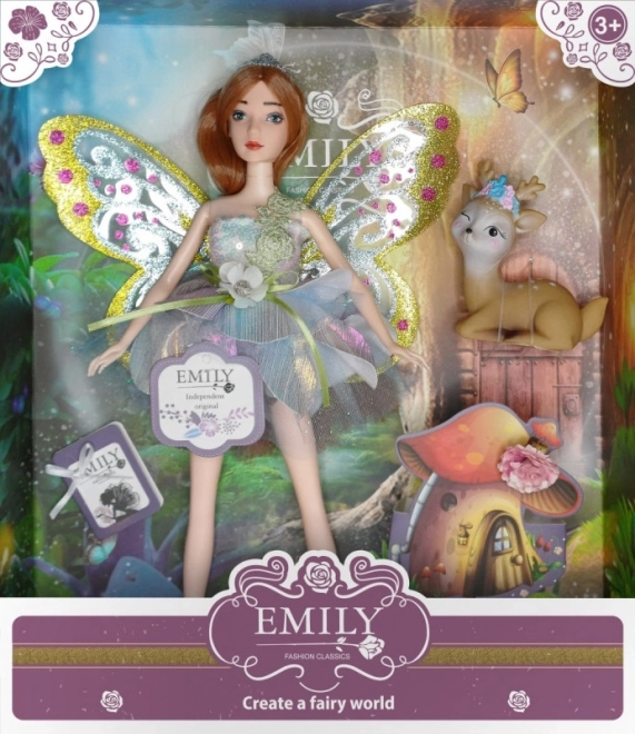 Dukke Emily Fe blå