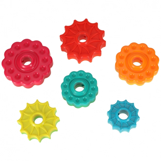 Regnbuetårn med tandhjul og spiral