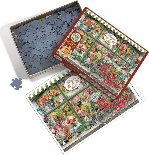 Puslespil Blomster- og Kaktusbutik Kage Nem Håndtering 275 Brikker