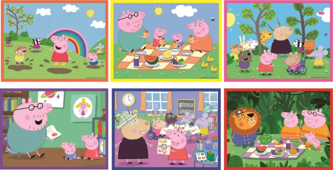 Billedterninger Grisling Peppa fra Clementoni, 12 terninger