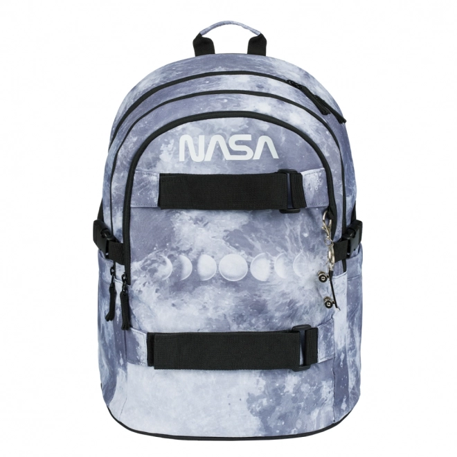 BAAGL Skole rygsæk Skate NASA Grå