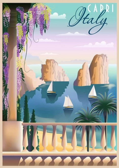 Puslespil RAVENSBURGER Postkort fra Capri 1000 brikker