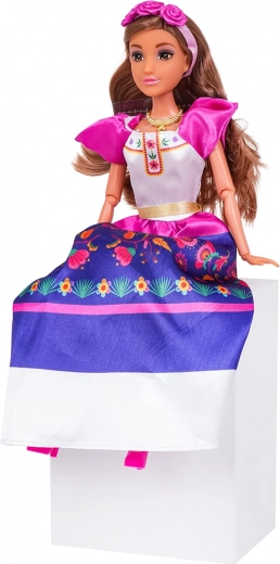 Smukt langt hår og hårbøjle