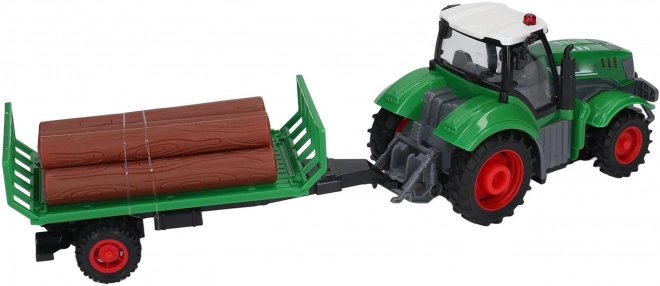 Traktor med trailer, fjernstyret 1:24