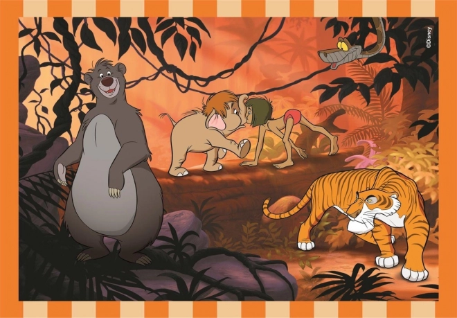 Puslespil 4i1 Super Farve Disney Klassisk