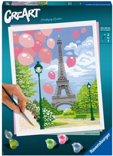 CreArt maling efter tal – Forår i Paris