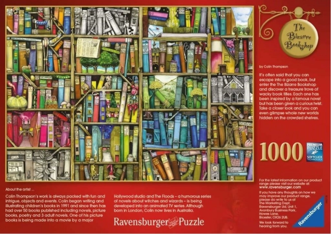 Ravensburger bizar bibliotek puslespil 1000 brikker