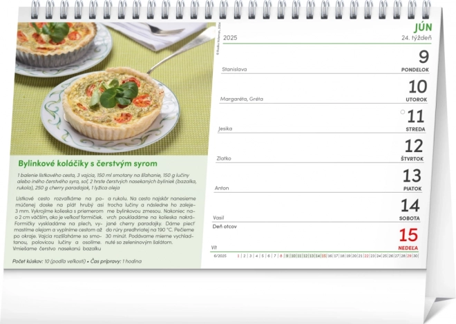 NOTIQUE Bordkalender Gazdinka 2025, 23,1 x 14,5 cm