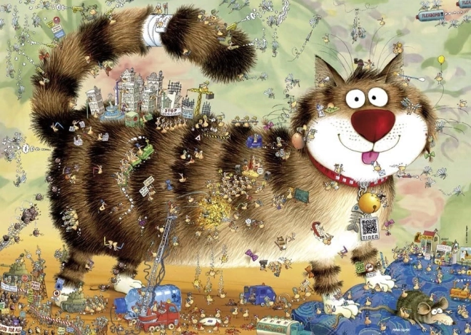Heye puslespil Katteliv 1000 brikker