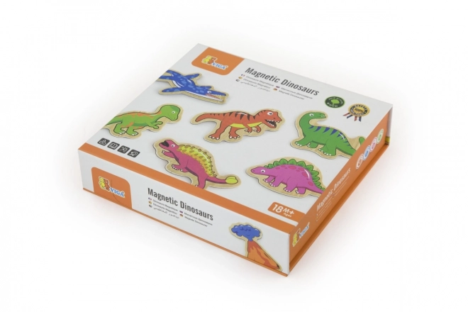 Træmagneter 20 stk - dinosaurer