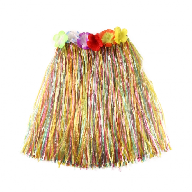 Hawaii nederdel farverig 45 cm børn