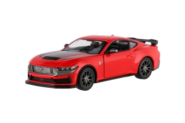 Auto Kinsmart 2024 Ford Mustang Dark Horse 1:38 metal/plast 12,5cm 4 farver med tilbagespoling, 12 stk i kassen