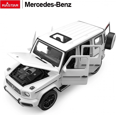 Metalmodel 1:32 MERCEDES‑BENZ AMG G63 med lyd hvid Rastar