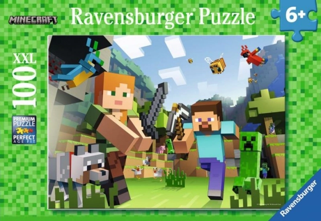 Minecraft puslespil 100 brikker