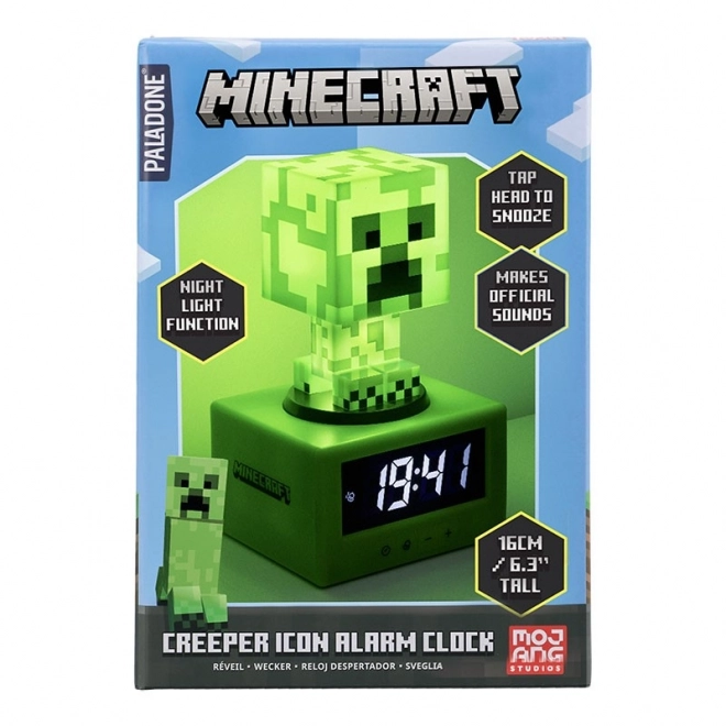 Minecraft Creeper vækkeur med natlys 16 cm