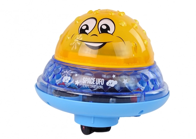 Glade Gule UFO Bold med Lys og Musik til Badet