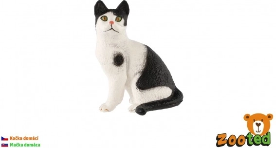 plastfigur af huskat 4 cm
