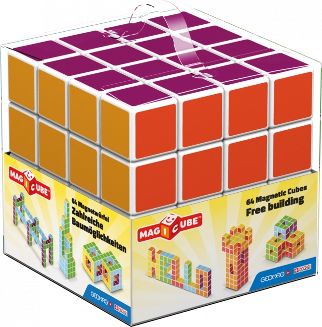 magnetiske klodser geomag magicube free building 64 stk