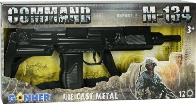 Maskinpistol metal sort 12 skud