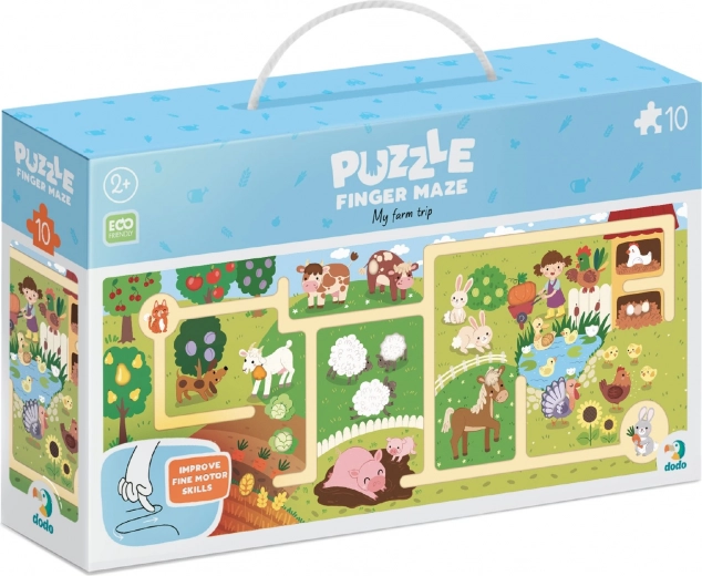 DODO Puslespil Labyrint Min Gård 10 brikker