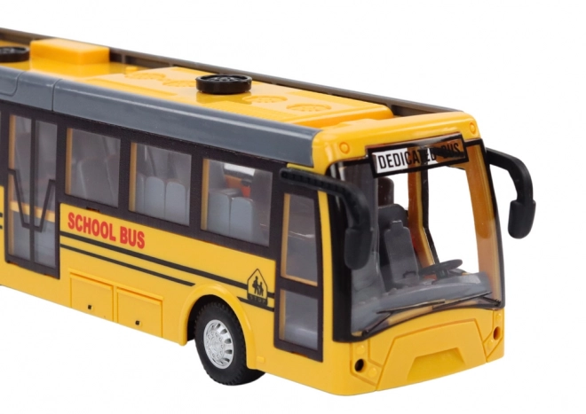 Skolebus Fjernstyret leddelt RC bus 1:32 gul