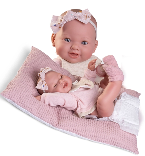 Antonio Juan 50414 MIA - blinkende og tissende realistisk dukke baby med fuld vinylkrop - 42 cm