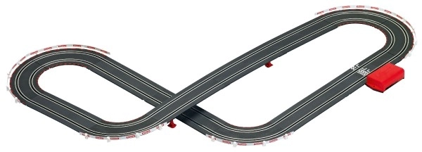 Bilbane Carrera GO!!! 63518 F1 4,3m + 2 biler på batterier i æske 54x36x7cm