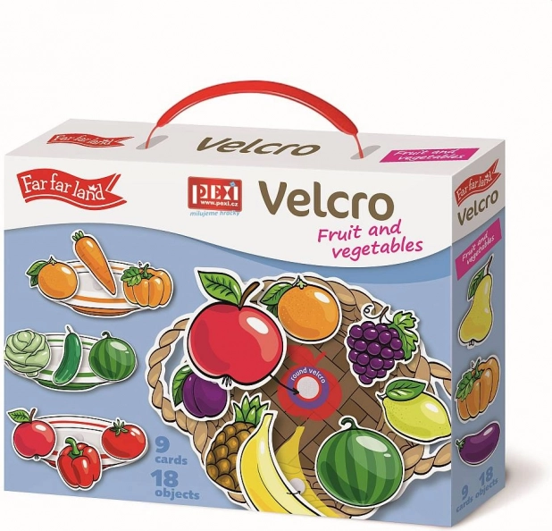 Pexi Velcro puslesæt Frugt og grøntsager