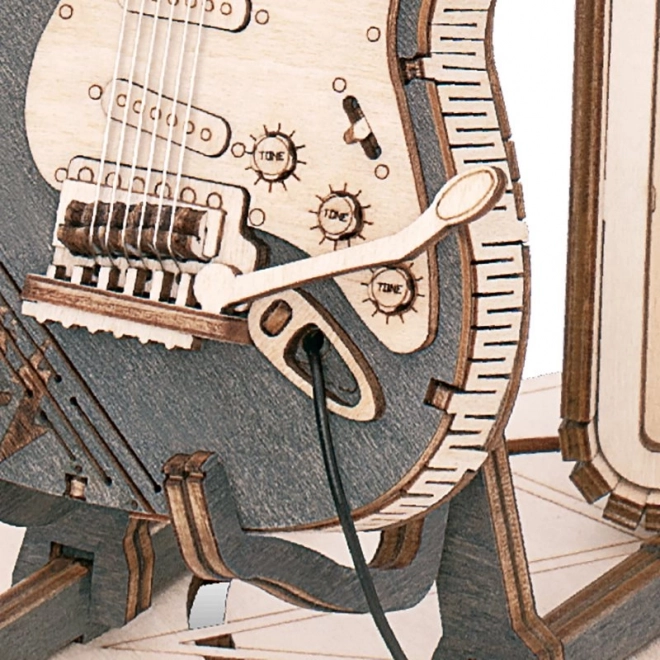 RoboTime træ 3D puslespil - Elektrisk guitar