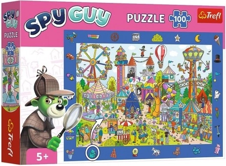 Observationspuslespil SPY GUY – forlystelsespark, 100 brikker