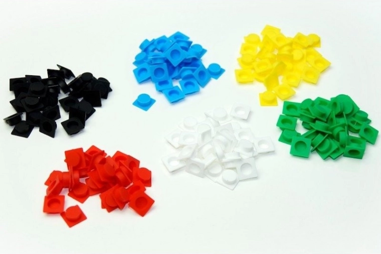 180 farvede silikondele