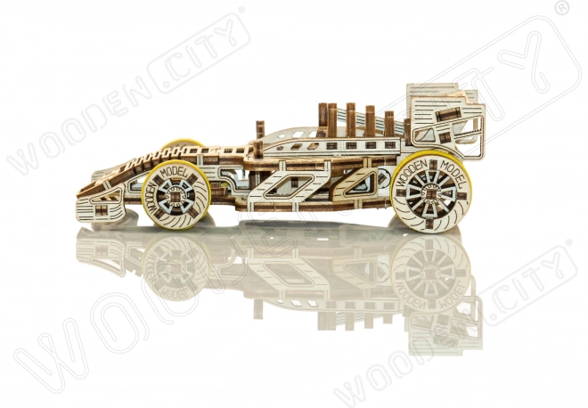 WOODEN CITY 3D puslespil Racerbil Bolid 108 dele
