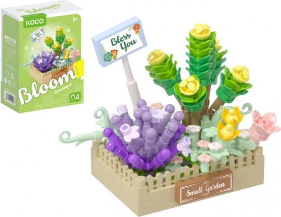 Byggesæt KOCO mini blomsterarrangement af sukkulenter, 232 dele