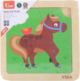 Glade farver og hestemotiv