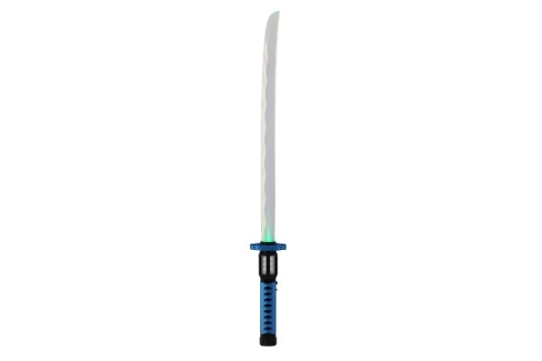 Lysende plastik samuraisværd 73 cm