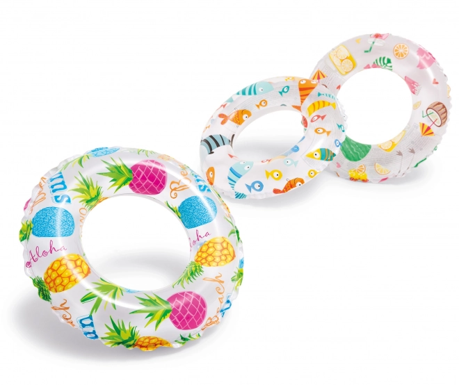 Oppustelig ring med en diam. på 61 cm assorterede 3 motiver 6-10 år