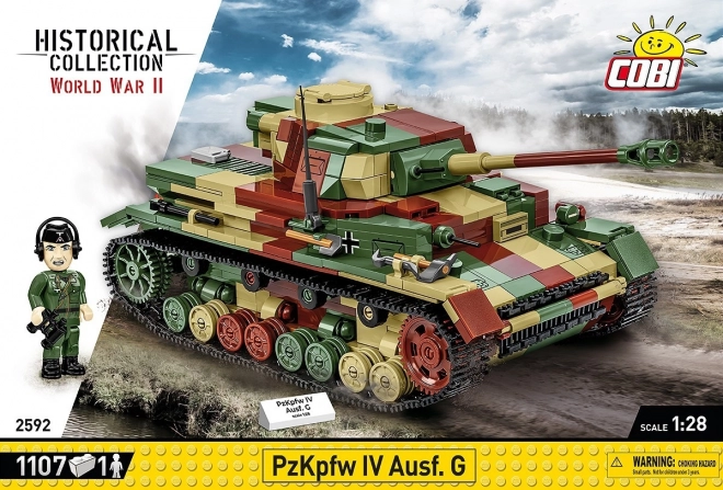 Byggesæt WWII Panzerkampfwagen IV Ausf. G fra 1107 dele